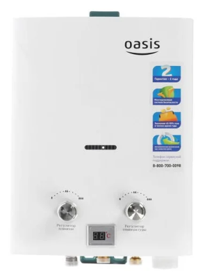 Водонагреватель проточный газовый Oasis B-12W